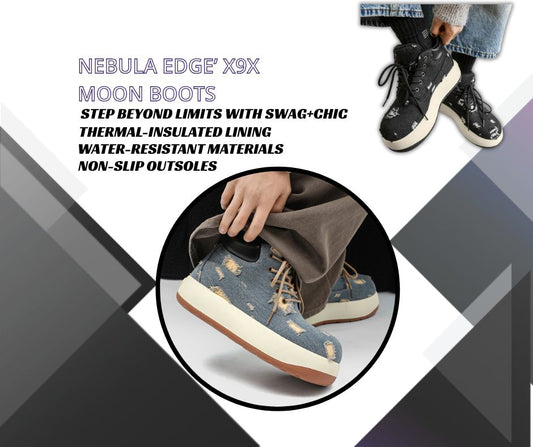 ‘Nebula Edge’ X9X Moon Boots: Step Beyond Limits with Swag+Chic