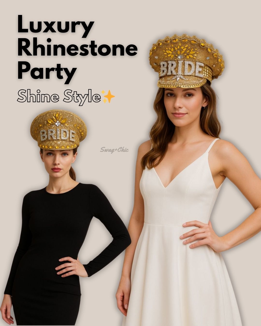 Luxury Rhinestone Party Hat: Shine With Style, Confidence and Timeless Glamour