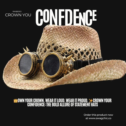 👑Own your crown. Wear it loud. Wear it proud. ✨Crown Your Confidence: The Bold Allure of Statement Hats