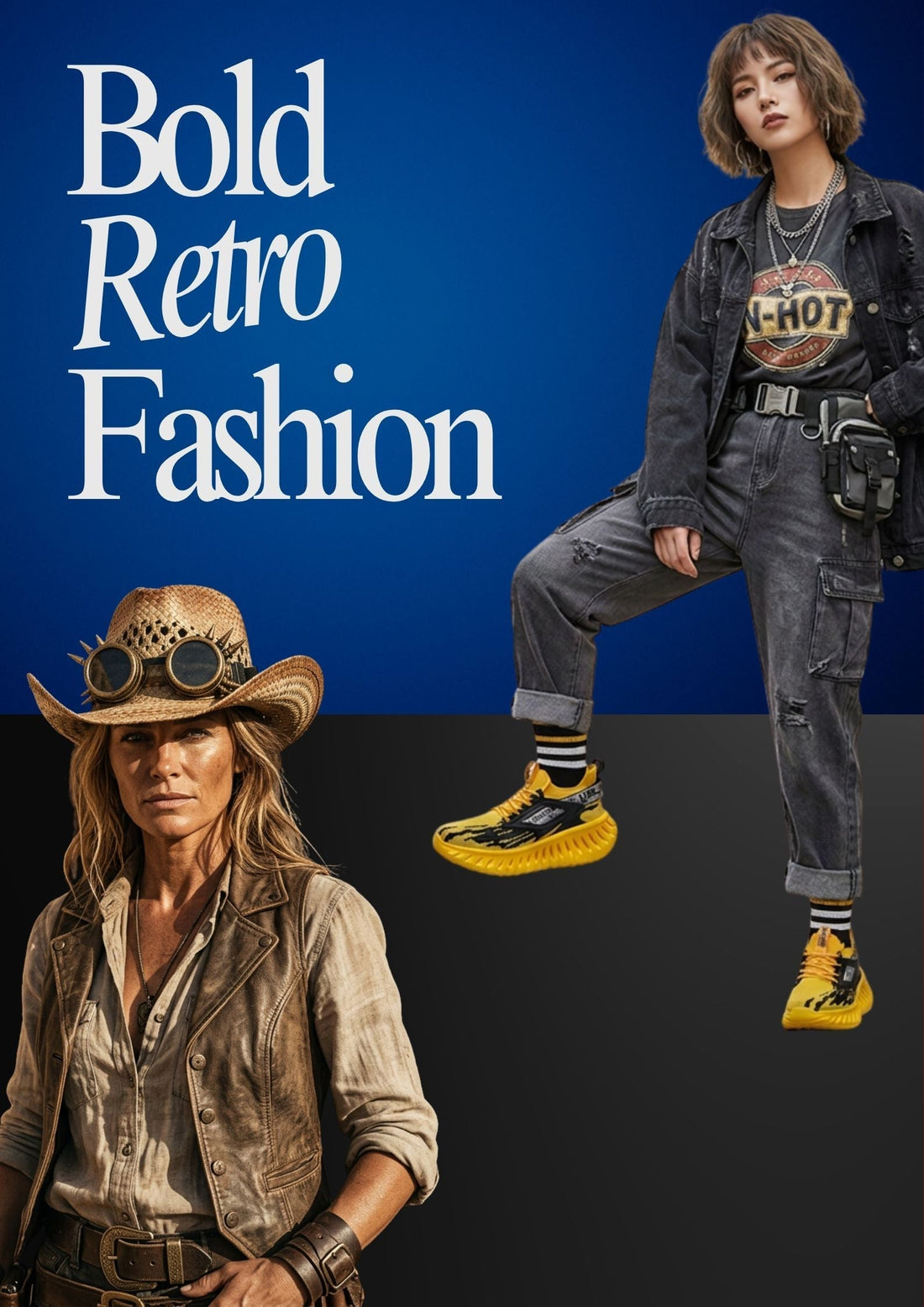 BOLD RETRO FASHION: WHERE VINTAGE ATTITUDE MEETS MODERN STYLE