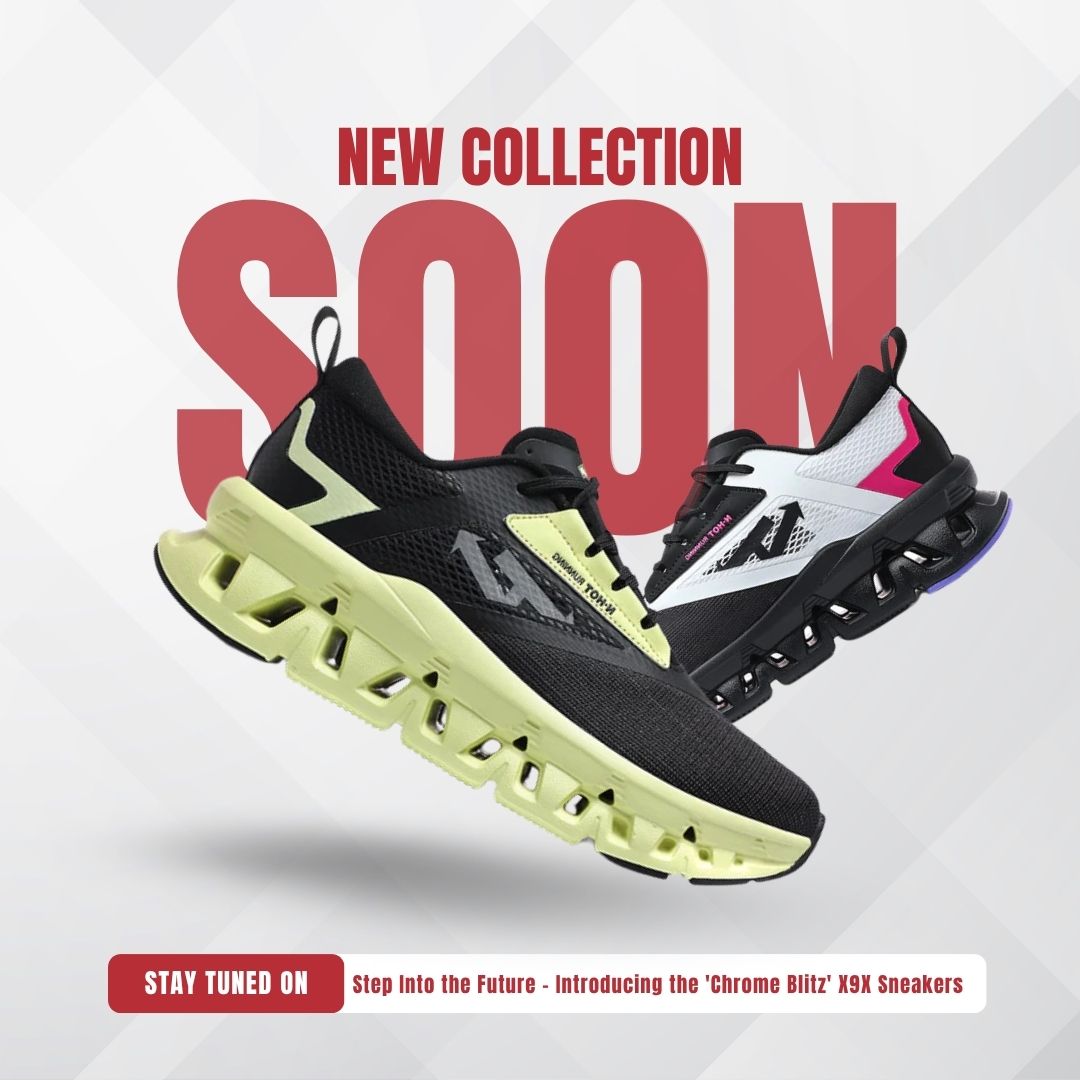 ⚡ Step Into the Future: 'Chrome Blitz' X9X Sneakers Futuristic style meets performance.