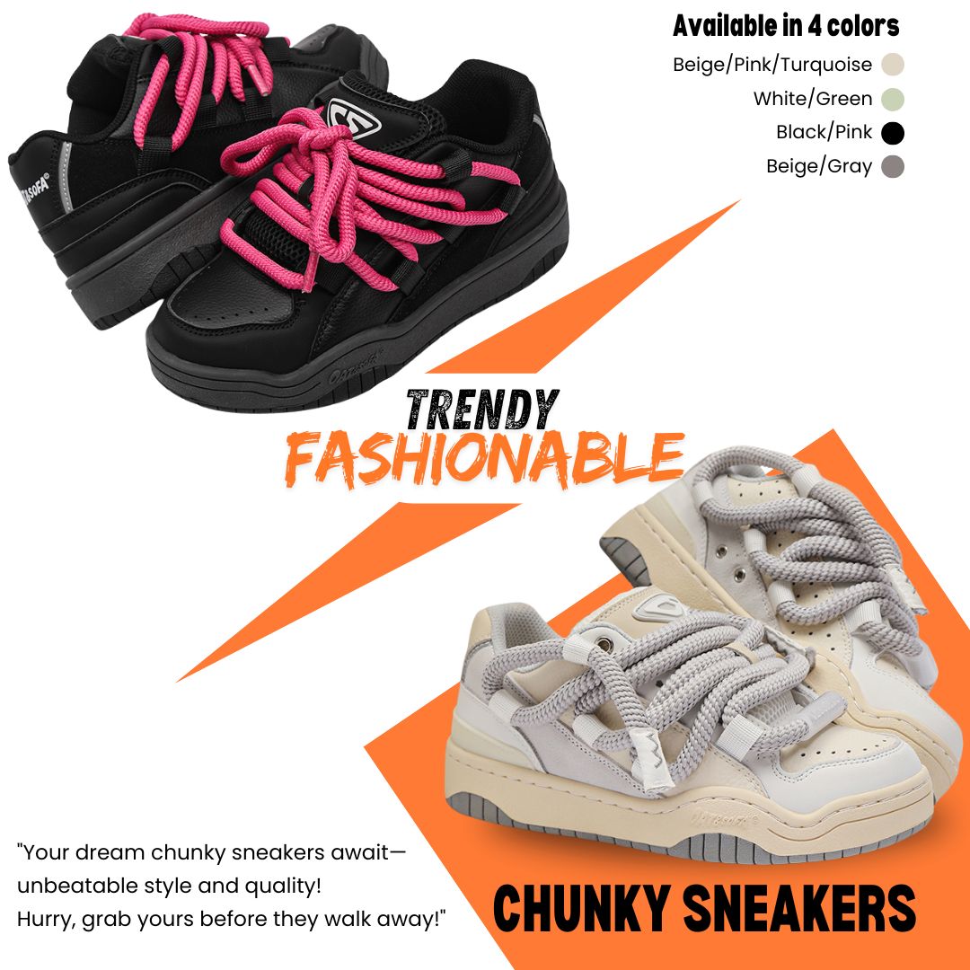Introducing the ‘JOZZI’ Chunky Sneakers: Bold Style and Unmatched Comfort