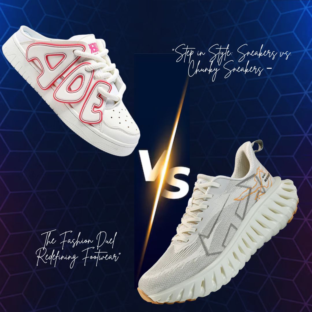 “Step in Style: Sneakers vs. Chunky Sneakers – The Fashion Duel Redefining Footwear”