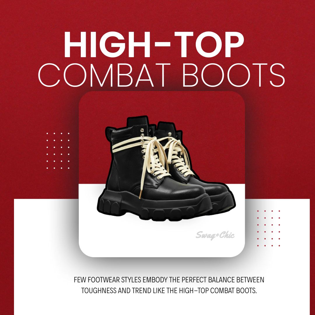 High-Top Combat Boots: Where Rugged Strength Meets Urban Chic 🖤👢