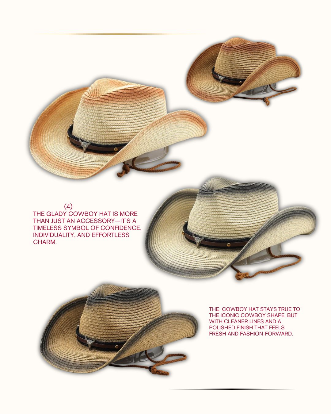 Glady Cowboy Hat: Where Western Spirit Meets Modern Elegance