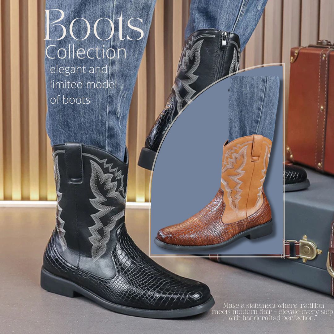 Ride Hard, Stand Tall: The Rugged Allure of Embossed Western Boots
