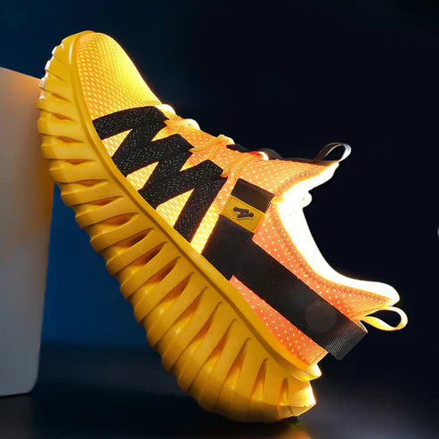 Yellow Flash ‘Crystal Forge’ X9X Sneakers: Igniting Style with Futuristic Energy