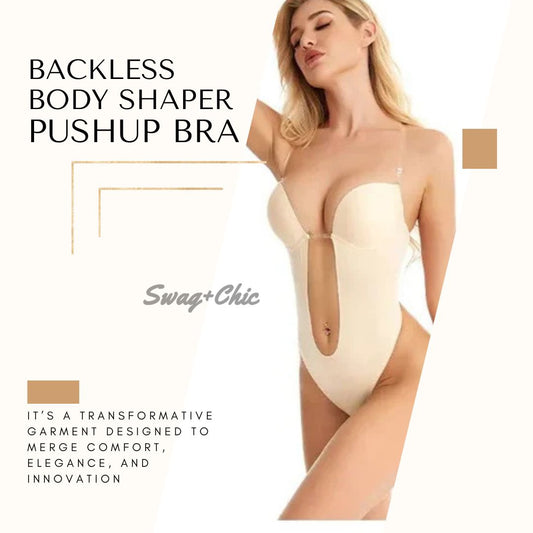 Backless Body Shaper + Push-Up Bra: Confidence Redefined