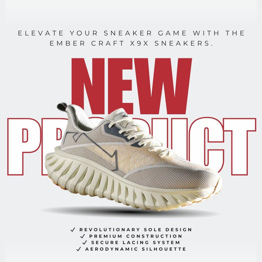 "Blaze the Streets: The Power Behind Ember Craft X9X Sneakers"