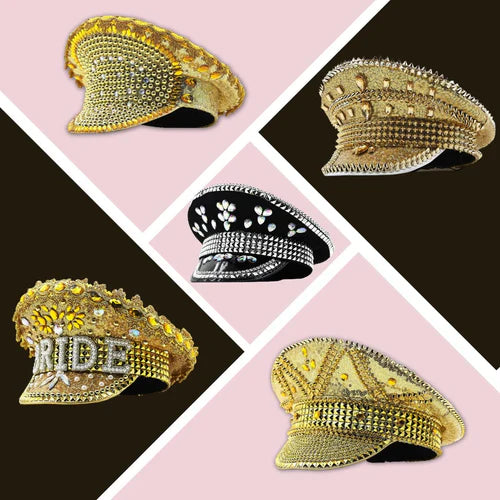 The Sparkle of Rhinestone Party Hats Making a Statement By Swag+Chic
