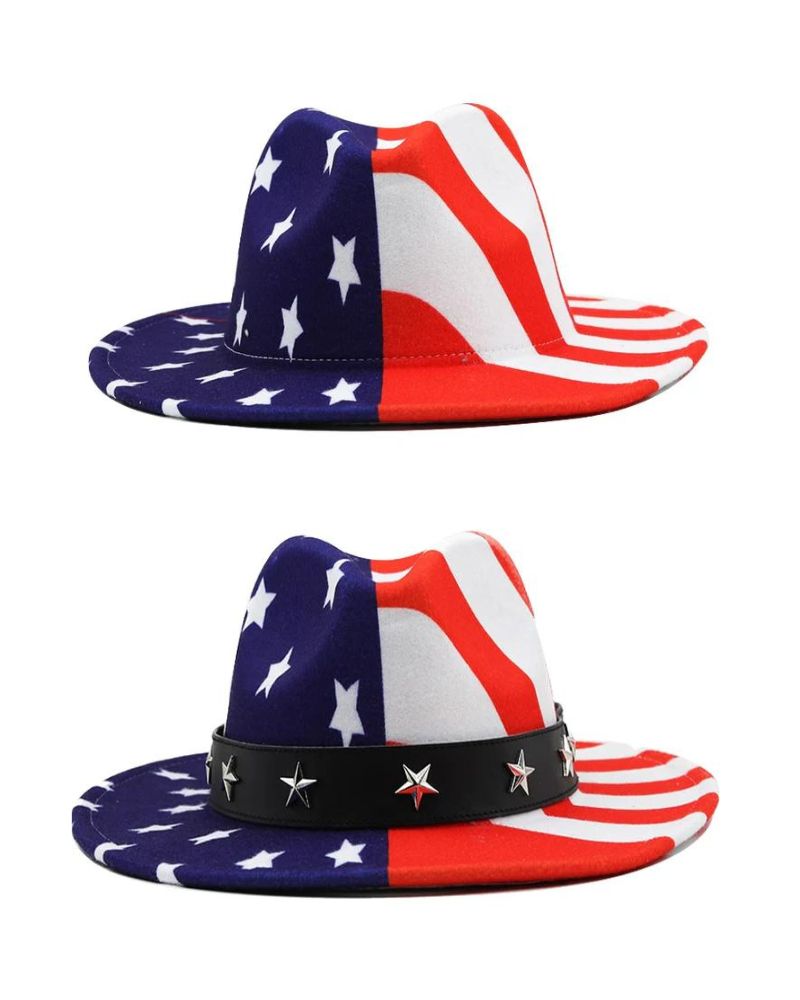 Unveil American Chic with the USA Fedora Hat