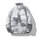 MLB Z717 Puffer Jacket in Monochrome Smoke