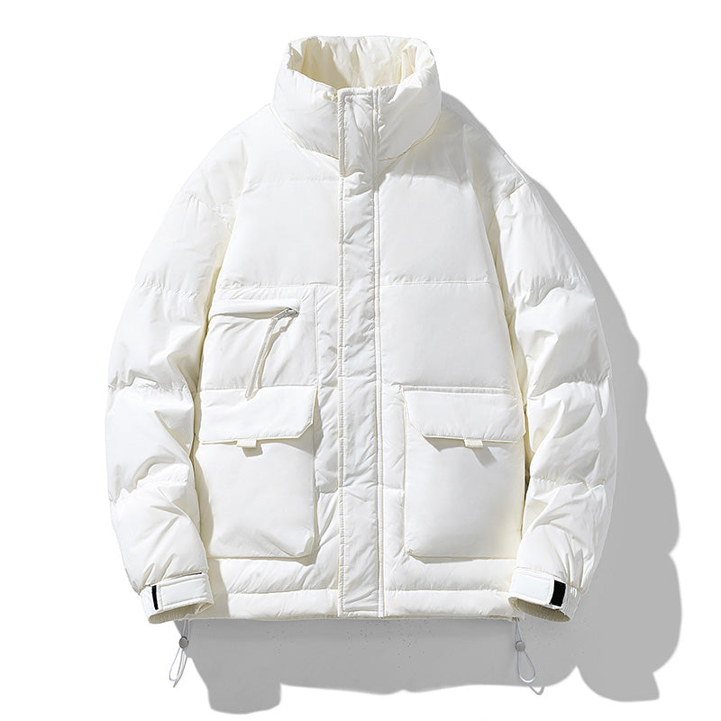 MLB Z726 Puffer Jacket in Ivory White
