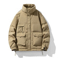 MLB Z726 Puffer Jacket in Khaki Beige