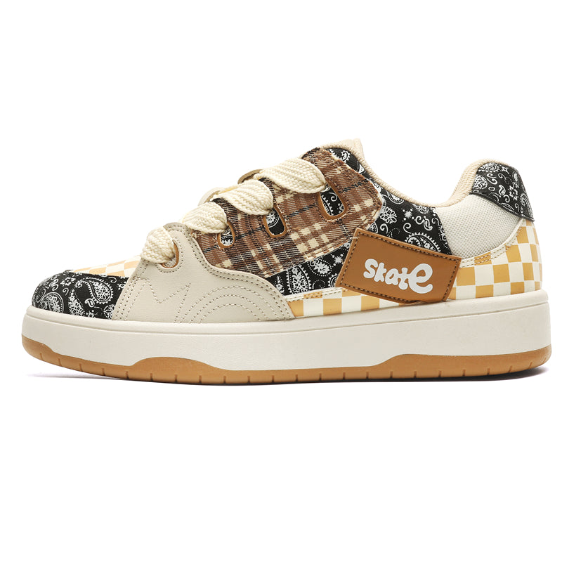 'Lunar Shift' X9X Sneakers in Beige/Black/Brown