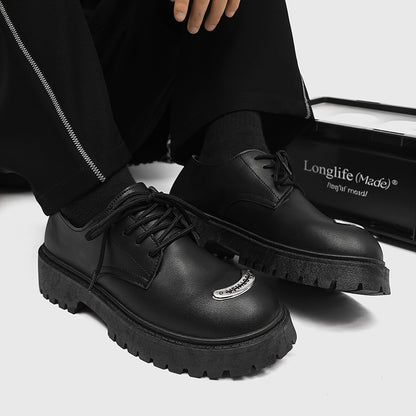 MLB LTHR-18 Metal-Plated Combat Boots
