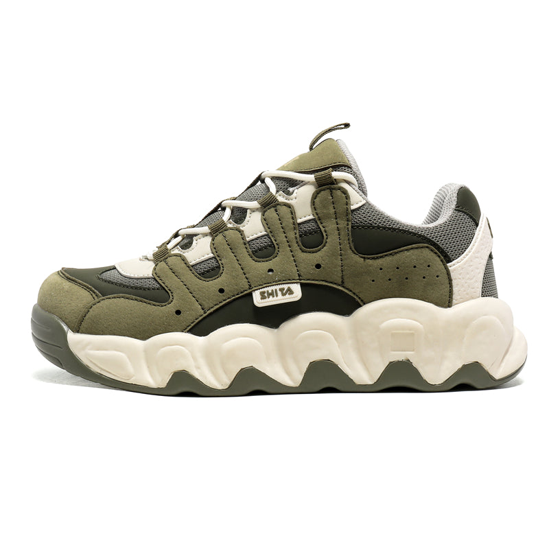 ‘Zenith Zephyr’ X9X Sneakers in Army Green/Beige