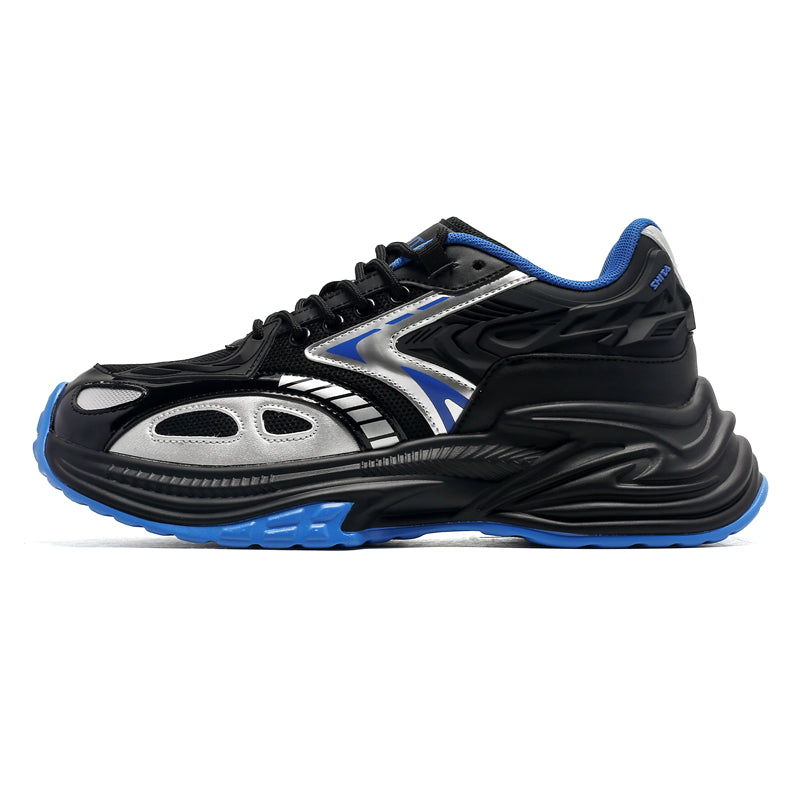 'Doomsday Dynasty' X9X Sneakers in Black/Blue