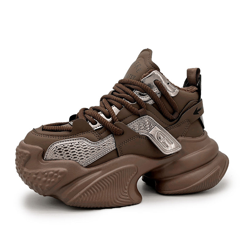 DEINA Chunky Sneakers in Brown