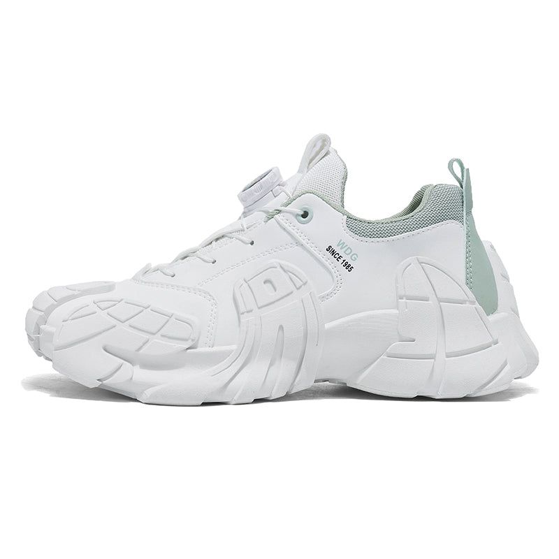 'Void Synapse' X9X Sneakers in White/Mint Green