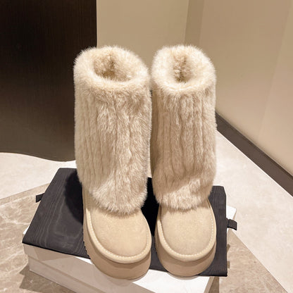 Demeter Plush High-Rise Boots