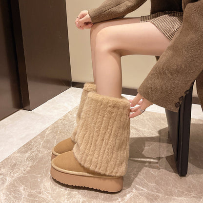 Demeter Plush High-Rise Boots