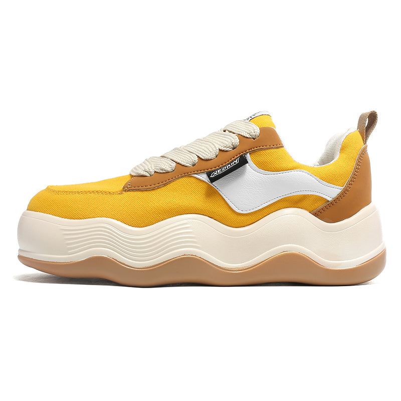 'Aurora Thrust' X9X Sneakers in Yellow/Tan/Beige