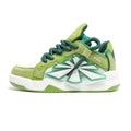 'Astral Mirage’ X9X Sneakers in White/Green