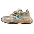 'Doomsday Dynasty' X9X Sneakers in Beige/Tan/Silver