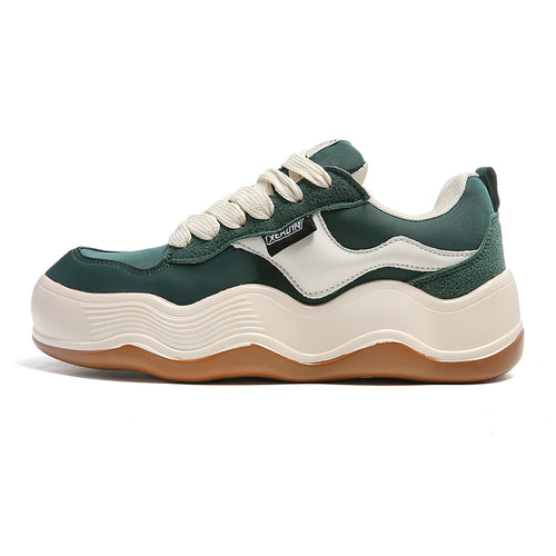 'Aurora Thrust' X9X Sneakers in Green/Tan/Beige