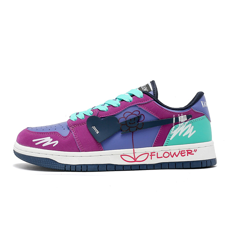 ‘Dynamo Dash’ X9X Sneakers in Purple/White