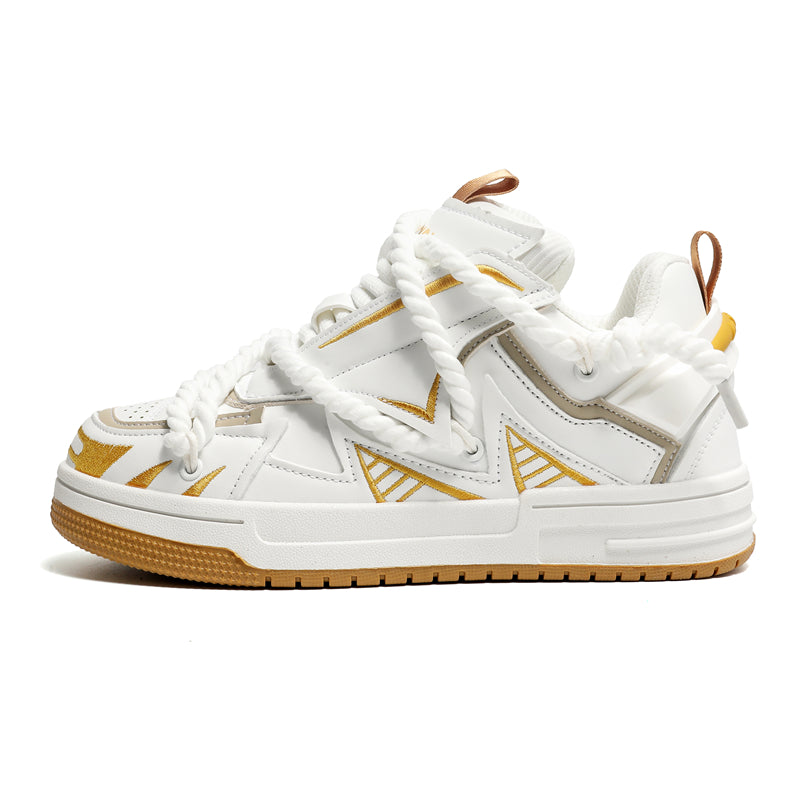 ‘Jump Jet’ X9X Sneakers in White/Brown