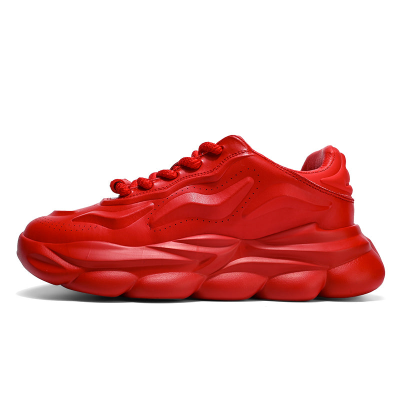 'Luminous Lagoon’ X9X Sneakers in Fiery Red