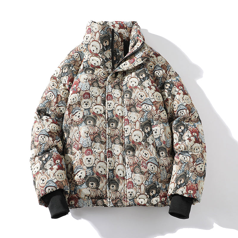 MLB Z703 Puffer Jacket in Teddy Tapestry