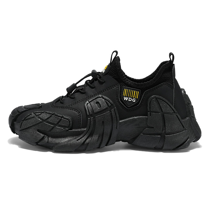 'Cosmo Veil' X9X Sneakers in Obsidian Black