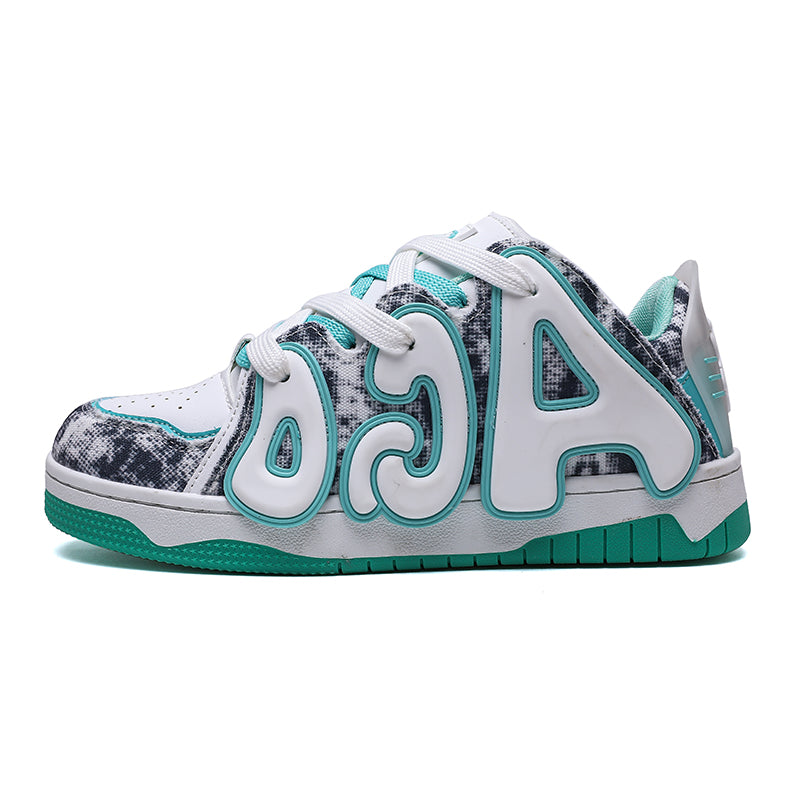 AELITA Chunky Sneakers in White/Blue