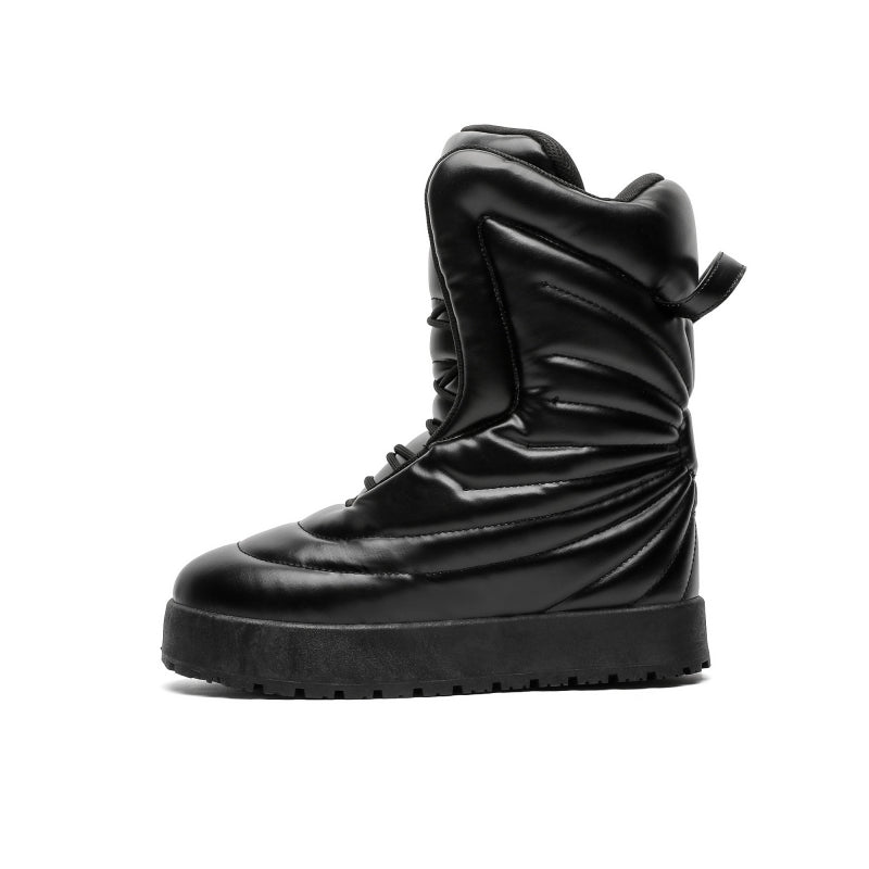 ‘Galactic Verge’ X9X Moon Boots in Obsidian Black