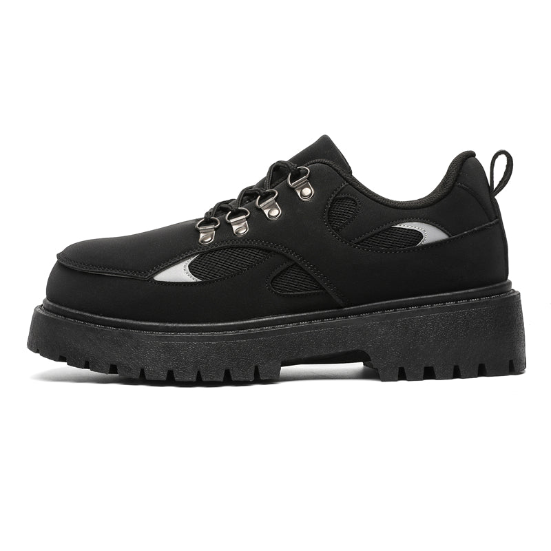 MLB LTHR-15 Chunky Utility Boots in Matte Black