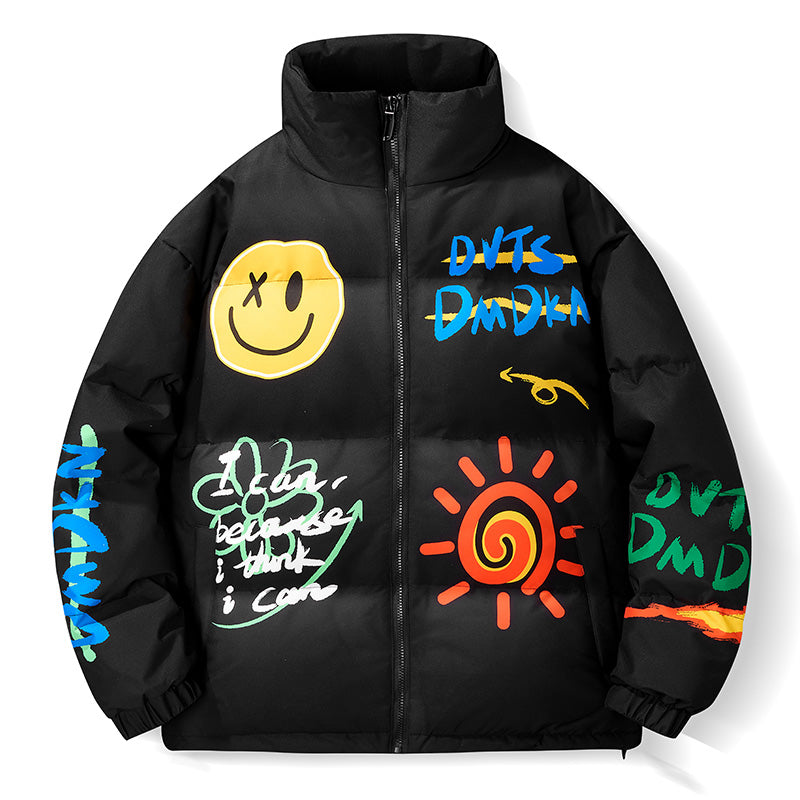 MLB Z711 Puffer Jacket in Midnight Black