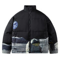 MLB Z712 Puffer Jacket in Carbon Black/Gray