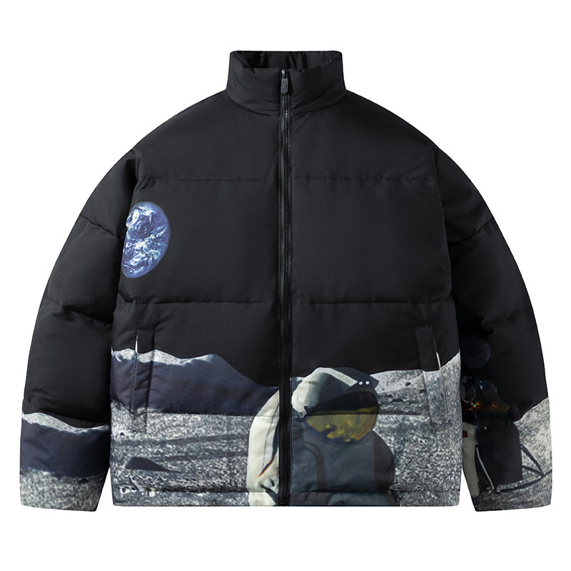 MLB Z712 Puffer Jacket in Carbon Black/Gray