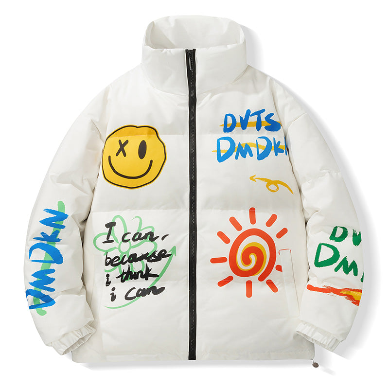MLB Z711 Puffer Jacket in Ghost White