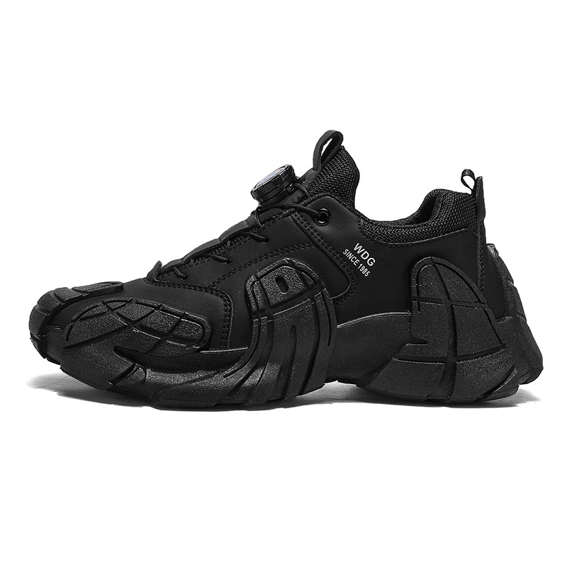 'Void Synapse' X9X Sneakers in Obsidian Black