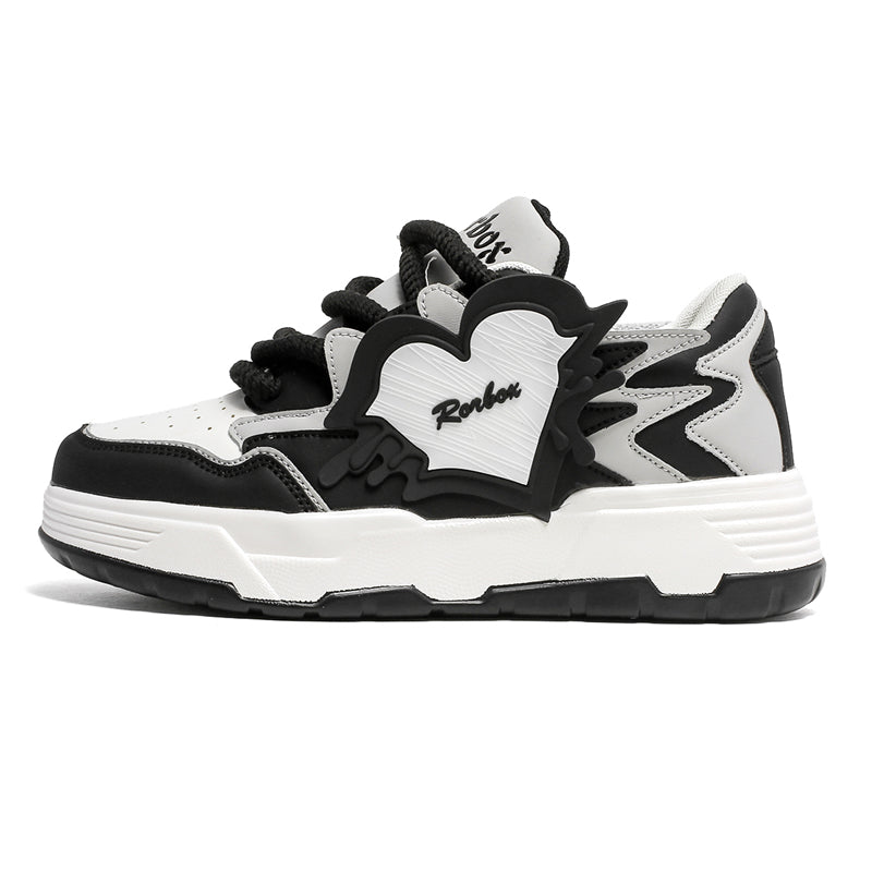 'Nebula Nectar’ X9X Sneakers in White/Black