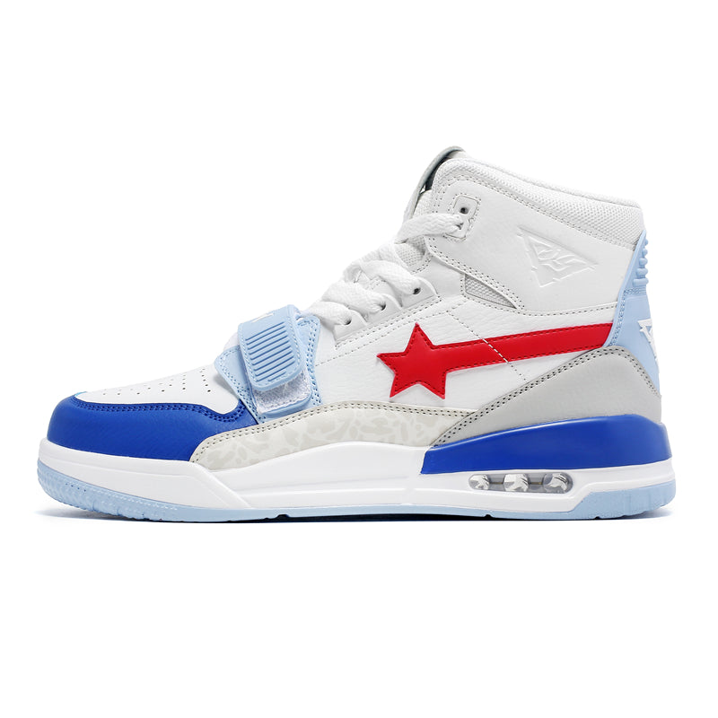 ‘Rush Rally’ X9X Sneakers in White/Red/Royal Blue