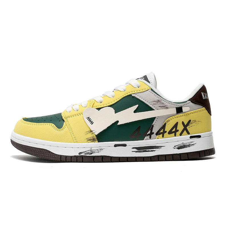 ‘Velocity Vibe’ X9X Sneakers in Yellow/Green