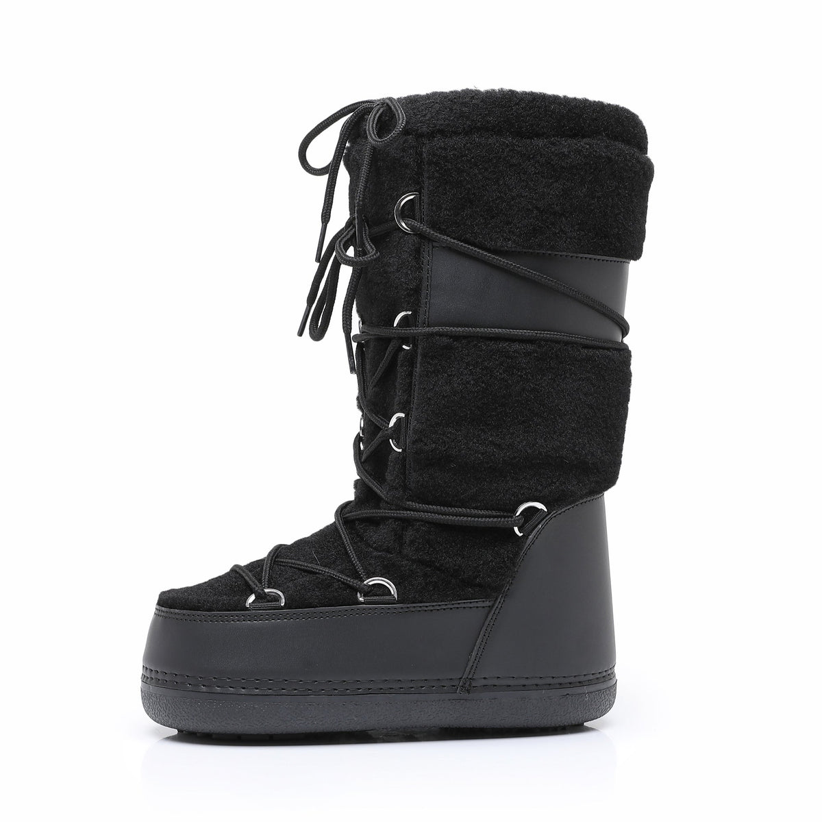 Freya Nordic Winter Boots in Midnight Black
