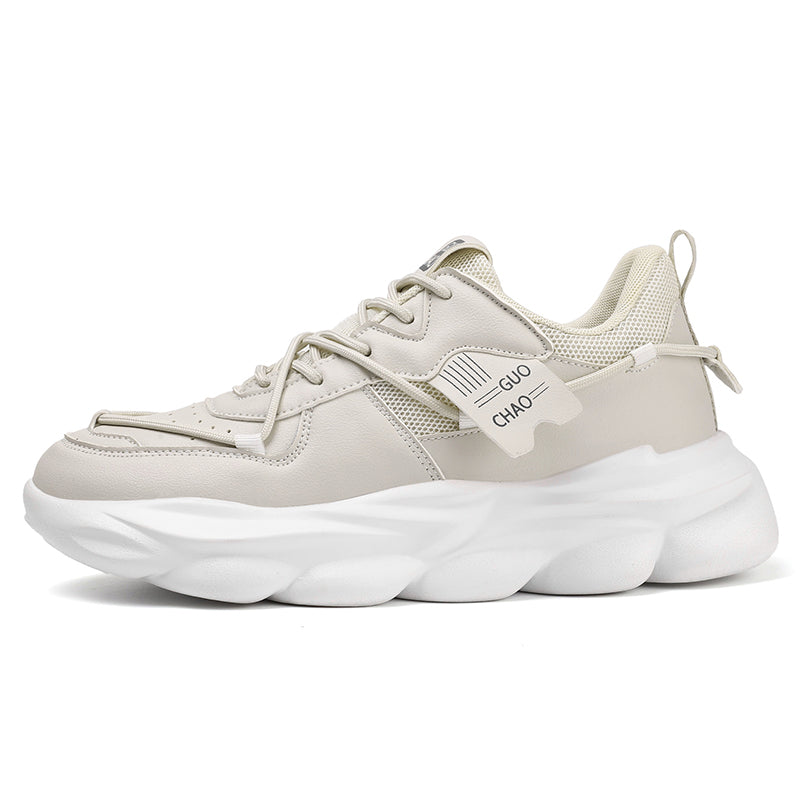 ‘Elysium Echo’ X9X Sneakers in Beige/White