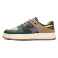 'Quantum Quake’ X9X Sneakers in Green/Beige/Brown