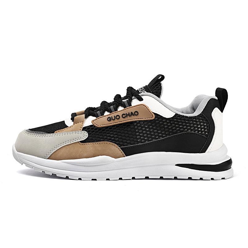 'Phoenix Glide' X9X Sneakers in Black/White/Brown